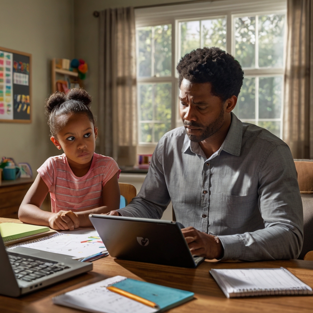 Frustrated student illustration